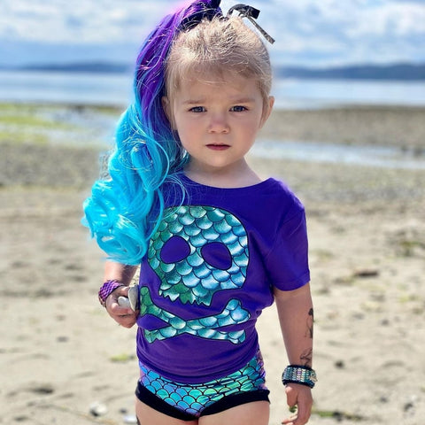 Aqua Scales Shorties for kids and mermaids