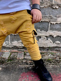 Distressed Denim Pants Boys Pocket Harem Joggers unisex kids