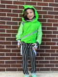 Pinstriped Monochrome Kids Pants Jack Oogie Halloween Punk Style Boys and Girls Custsom styles