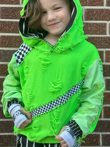 Lime Oogie Hoodie for Kids Halloween Boys Girls Disney Bound Nightmare before Christmas Costume