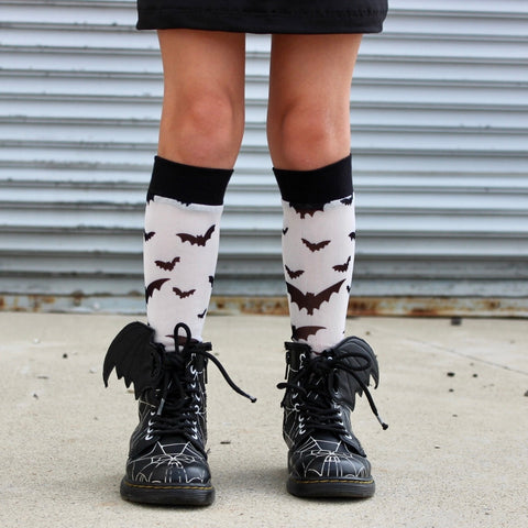 Black Bat Knee Socks for kids