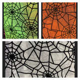 Spiderweb Gloves for Kids and Adults Vegan leather Spiderwebs Lime Black Orange